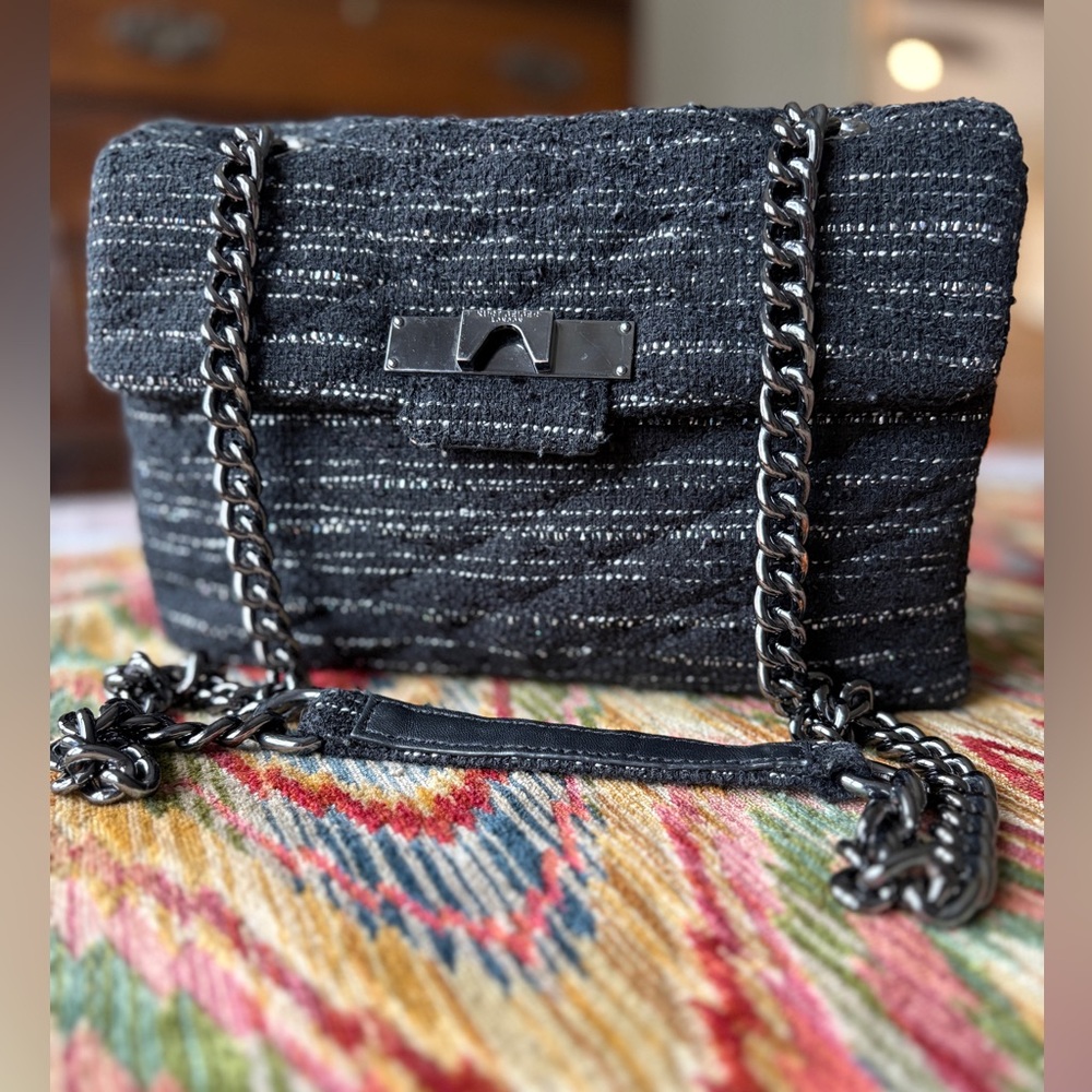 Kurt Geiger London Tweed Kensington Bag